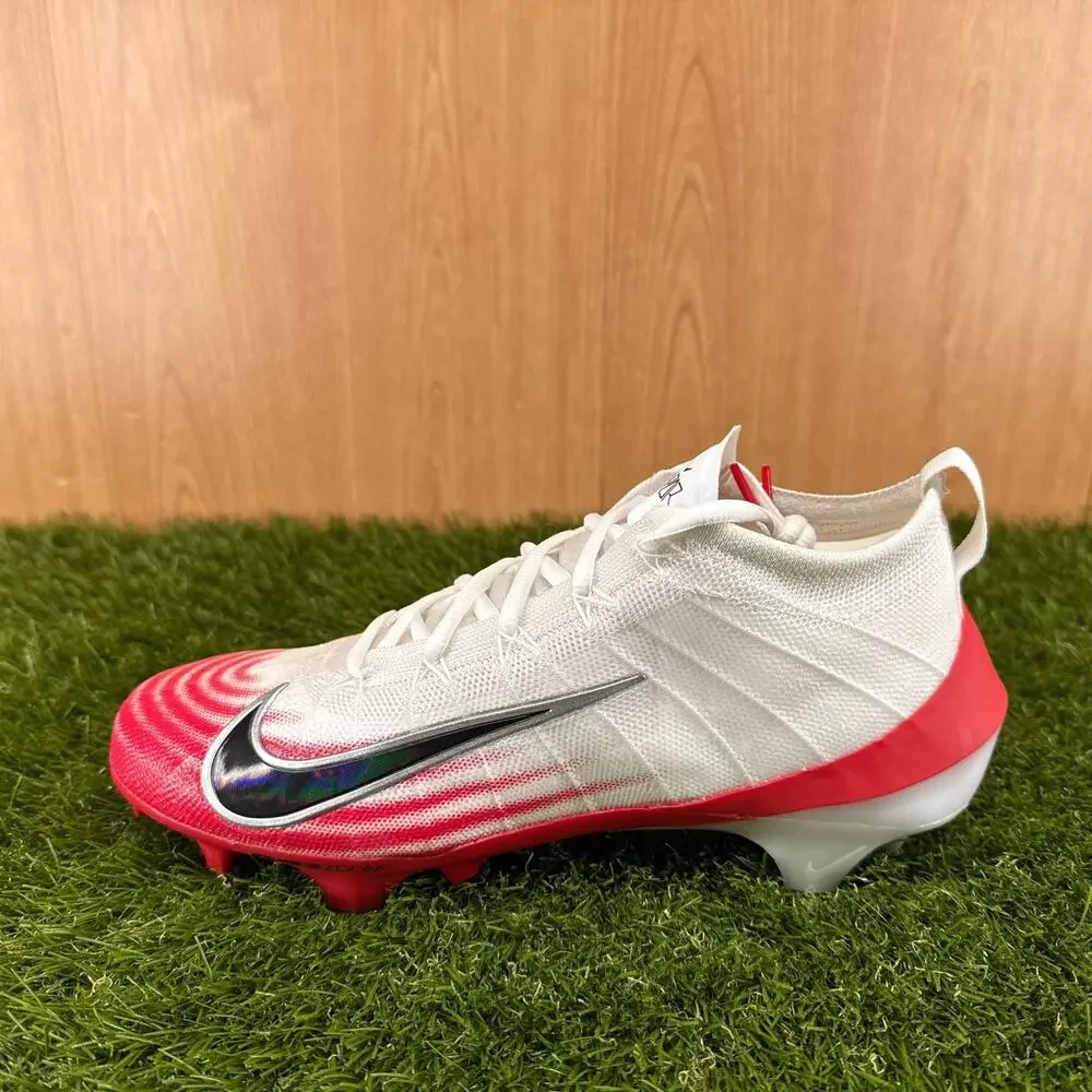 Nike Zoom Vapor Elite 1 White University Red Cleats FB3288-102 Men's Size 8